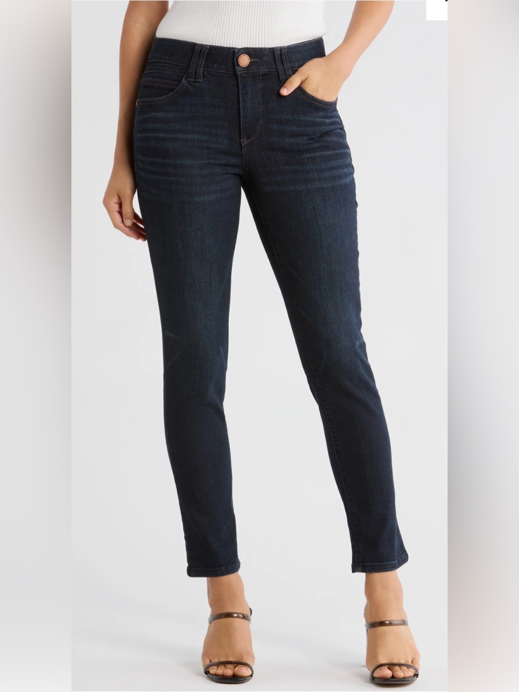 Democracy "Ab"Solution Jegging Jeans Women's Size 8 Dark Wash Stretch Euc